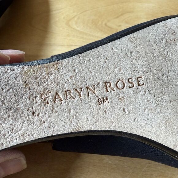 TARYN ROSE KARINE MULE WEDGE SLINGBACK SHOE PATENT LEATHER TOE ADJ STRAP 9M - Picture 11 of 11